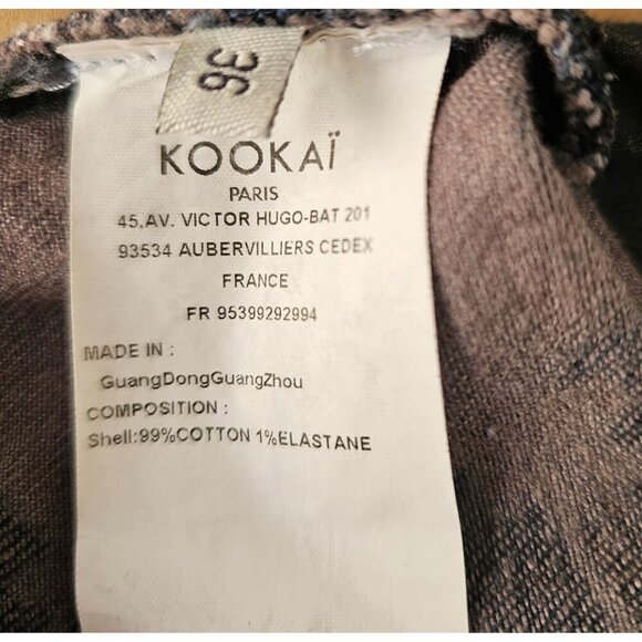 Kookai Paris Tie Dye Distressed Jeans Womens Sz 36 Low Rise Pale Pink Blue - Picture 6 of 10